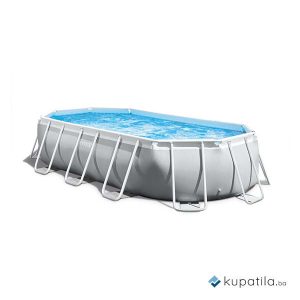 Intex bazen sa metalnom konstrukcijom PRISM FRAME OVAL 610x305x122cm 26798