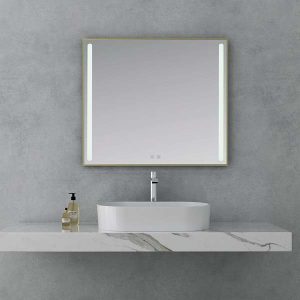 Kupatilsko ogledalo 100cmx70cm Aria G Eckle zlatni ram