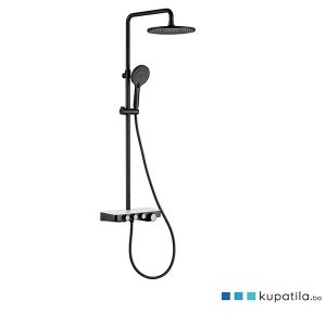 Tuš termostatski sa izlivom mat crni Gubid Eckle