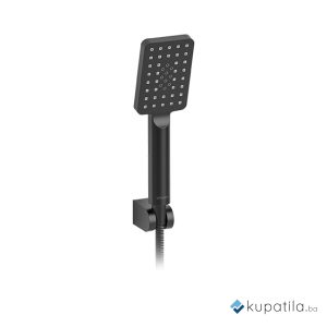 Tuš ručka sa tuš crijevom i nosačem Loft Black Valvex