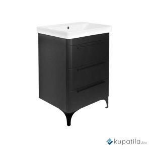 Kupatilski ormarić 60cm crni mat Luxury Snow MP