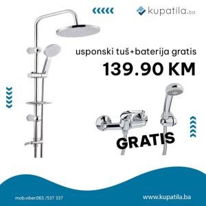 Usponski tuš+baterija gratis Ceralo