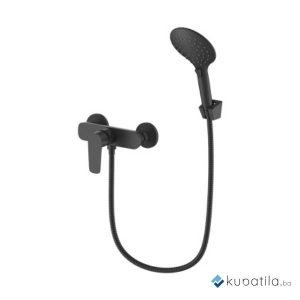 Baterija za tuš crna Nera Rocco