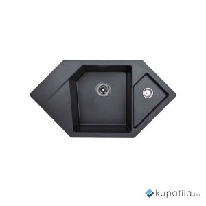 Sudoper crni Xgranit Diamond Metalac