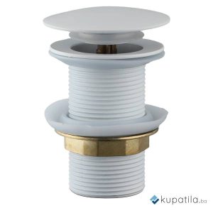 Pileta metalna bez preliva bijela klik-klak 5/4 Hydra AquaLux