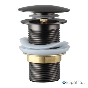 Pileta metalna bez preliva gun grey klik-klak 5/4 Hydra AquaLux