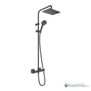 Usponski tuš termostatski mat crna Vernis 230 Hansgrohe