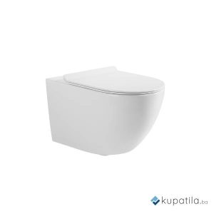 WC šolja konzolna rimless sa daskom Monza Valvet Aqualux