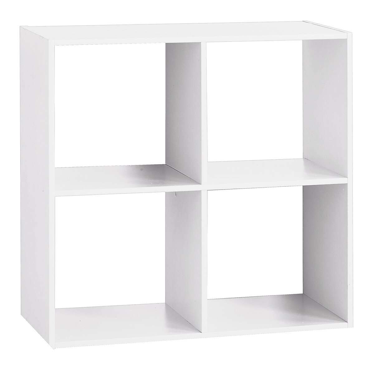 Five polica 4 otvora modul 67.5x32x67.5cm furnir bijela